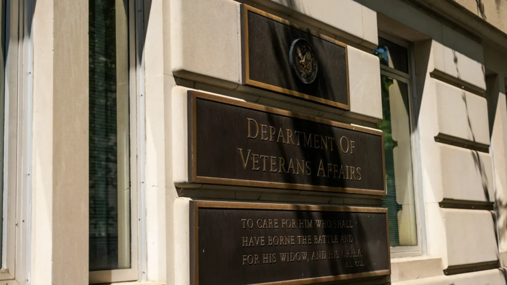 Federal contractor reviewing cancelled VA contracts during 2025 budget cuts