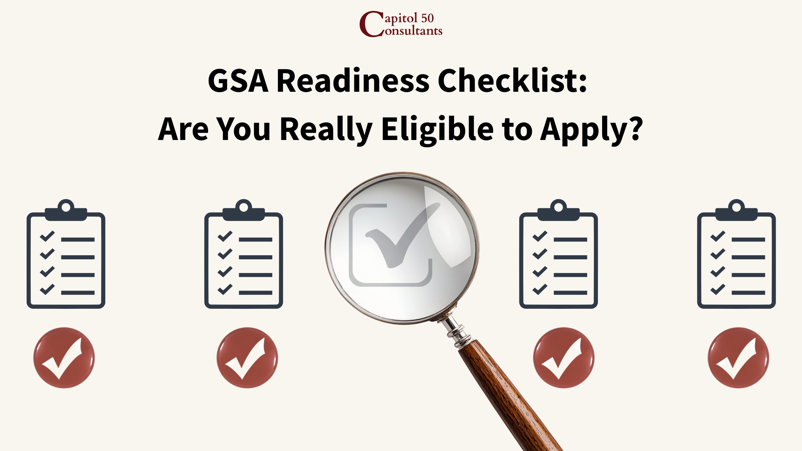 GSA Readiness Checklist Are You Really Eligible to Apply